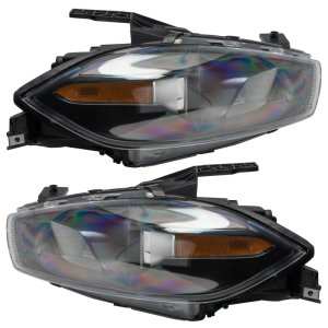 Dodge Dart Headlight Assemblies - ORACLE Lighting - HID Style, SMD, ColorSHIFT w/o Controller - Black - `13-`14